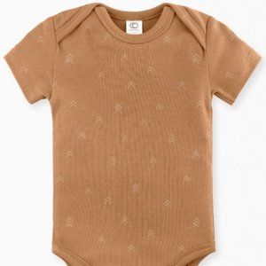 Colored Organics Short Sleeve Bodysuit - Ginger/Pe